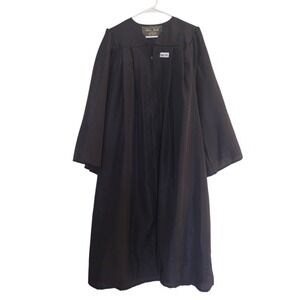 Oak Hall‎ Graduation Gown Black 5'9To 5'11 Black Gown Bachelor Master University